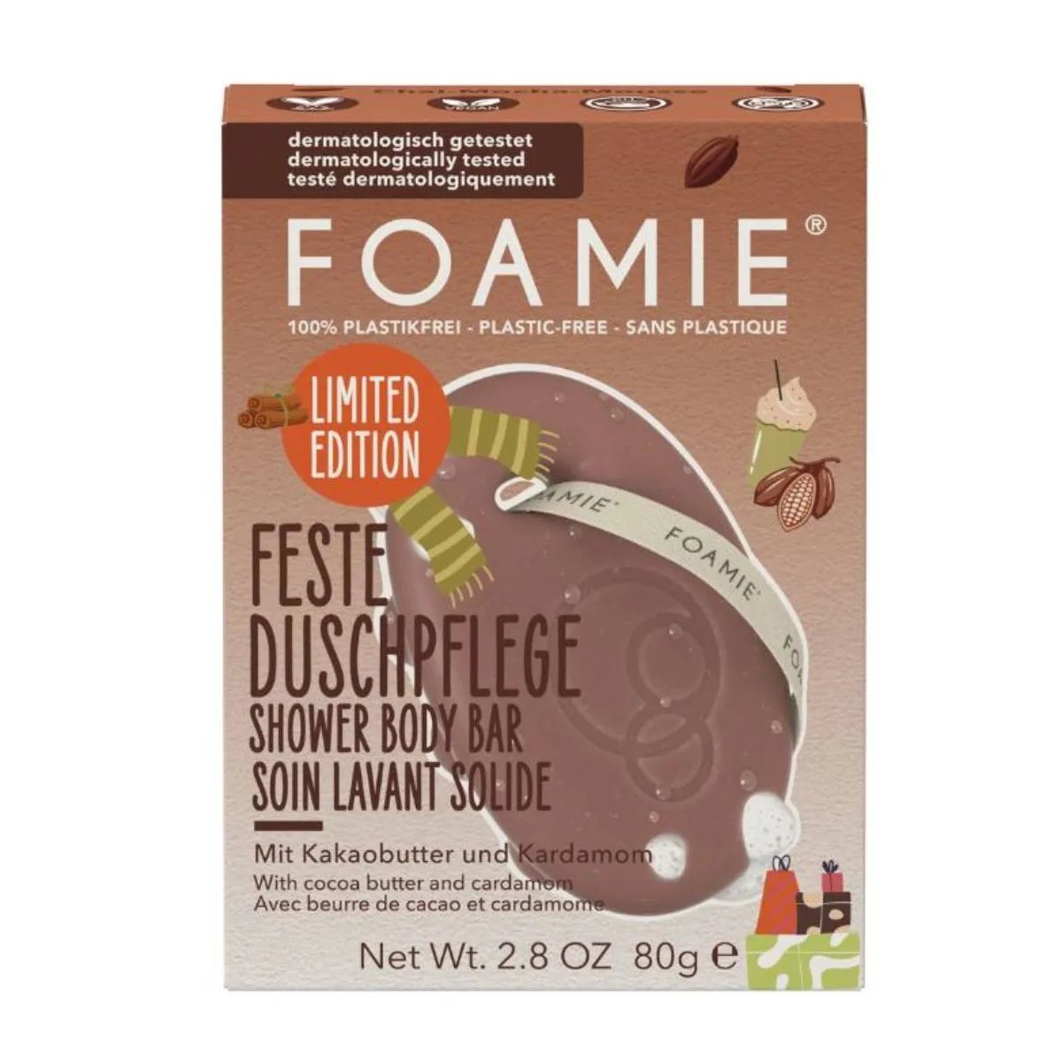 FOAMIE - Body Bar_Chai Mocha Mousse_Nourishing - 80gr